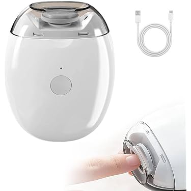 2 IN 1 Electric Nail Clipper Cutter With LED Light